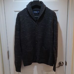 Polo by Ralph Lauren Men's Charcoal Cardigan